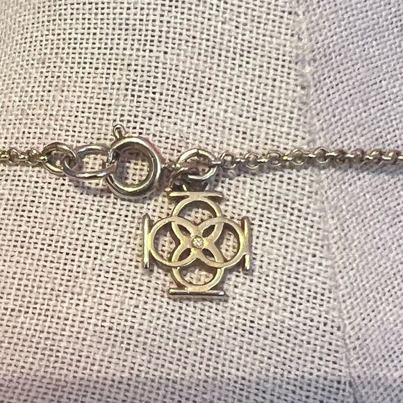 Beautiful Gold Tone Rhinestone Long Chain Necklace - Picture 4 of 4